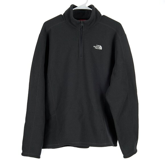 The North Face Dark Gray Full Zip Fleece Sweater Jacket Men's Large - Picture 1 of 6